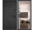 Металлическая входная дверь для квартиры Torex Ultimatum-M 950x2050 мм, левая, зеркало, черный/белый 2000006101877 1