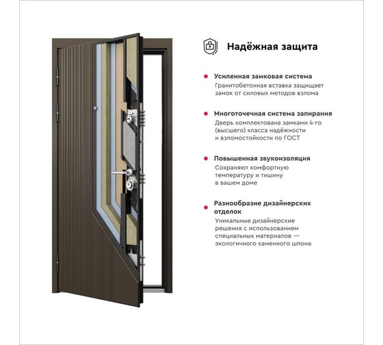 Металлическая входная дверь для квартиры Torex Ultimatum-M 950x2050 мм, левая, серый/белый 2000005867446