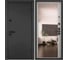 Металлическая входная дверь для квартиры Torex Ultimatum-M 950x2070 мм, правая, зеркало, черный/белый 2000005998881 1