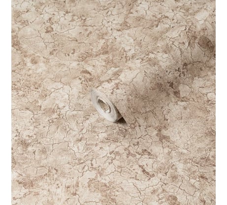 Бумажные обои Саратовские обои плотные, дуплекс, 0,53x10 м, Бархан, бежевый Д813-02