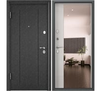 Металлическая входная дверь для квартиры Torex Flat-M 950x2050, левая, черный 2000006170590