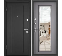 Металлическая входная дверь для квартиры Torex Flat-M 950x2100, левая, темно-серый 2000006329127