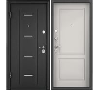 Металлическая входная дверь для квартиры Torex Flat-M 950x2050, левая, темно-серый 2000006057594