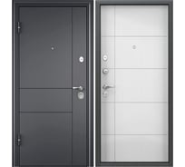 Металлическая входная дверь для квартиры Torex Flat-M 860x2100, левая, серый/бежевый 2000006329172