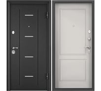 Металлическая входная дверь для квартиры Torex Flat-M 860x2050, правая, темно-серый 2000006057587