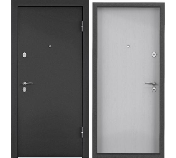 Металлическая входная дверь для квартиры Torex Terminal-B 860x2050 правая, темно-серый/белый 2000006332004 1