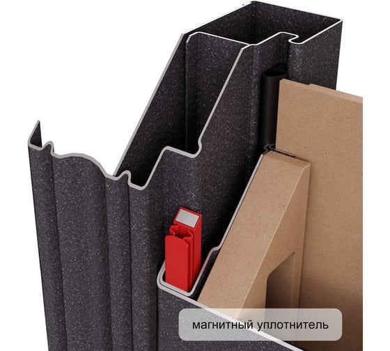 Металлическая входная дверь для квартиры Torex Flat-M 860x2100, правая, темно-серый 2000006329103