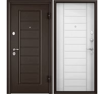 Металлическая входная дверь для квартиры Torex Flat-M 860x2050, правая, коричневый 2000006210258