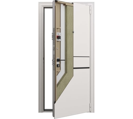 Входная металлическая дверь Torex Super Omega PRO для квартиры 950x2050, правая, белый 2000005860584