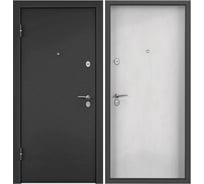 Металлическая входная дверь для квартиры Torex Terminal-B 860x2050, левая, черный/серый 2000006103000