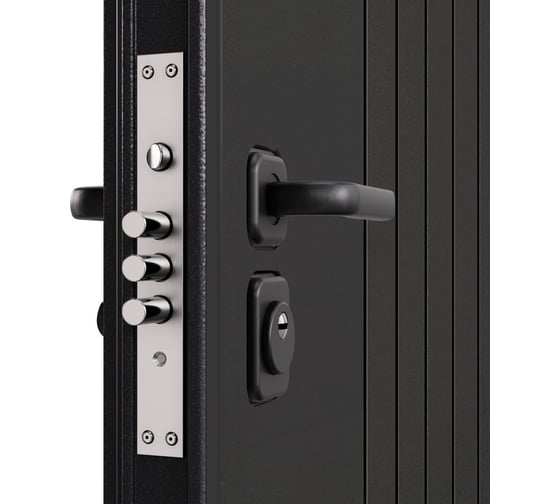 Входная металлическая дверь Torex Super Omega PRO для квартиры 880x2050, левая, черный/белый 2000006026705