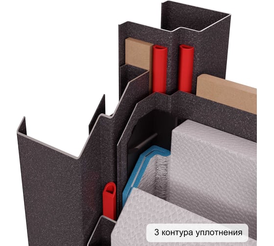 Входная дверь для загородного дома Torex Snegir Pro металлическая, 880x2050 мм, левая, коричневый/бежевый 2000005812620