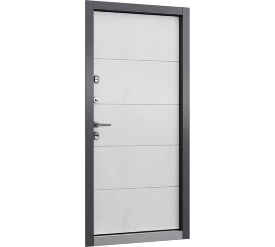 Входная металлическая дверь Torex Snegir Pro для загородного дома 950x2050, правая, темно-серый/белый 2000005800054