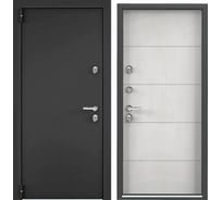 Входная дверь для загородного дома Torex Snegir Pro металлическая, 950x2050 мм, левая, темно-серый/серый 2000005748141