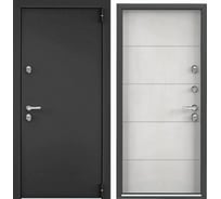 Входная дверь для загородного дома Torex Snegir Pro металлическая, 950x2050 мм, правая, темно-серый/серый 2000005748158