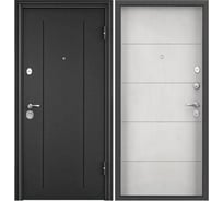 Входная дверь для квартиры Torex Flat-L металлическая, 860x2050 мм, правая, ,темно-серый/светло-серый 2000006138590
