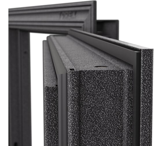Входная дверь для квартиры Torex Flat-L металлическая, 950x2050 мм, правая, темно-серый/светло-серый 2000006138613