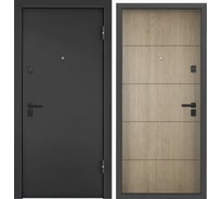 Металлическая входная дверь для квартиры Torex Terminal-B 950x2050 мм, правая, темно-серый/коричневый 2000006332066