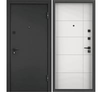 Металлическая входная дверь для квартиры Torex Terminal-C 860x2050 мм, правая, темно-серый/белый 2000006212450