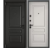 Входная металлическая дверь Torex Super Omega PRO для квартиры 950x2050, левая, черный/белый 2000006041814