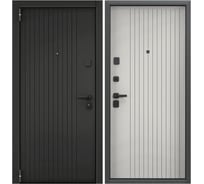 Входная металлическая дверь Torex Super Omega PRO для квартиры 950x2050, левая, черный/белый 2000006020161