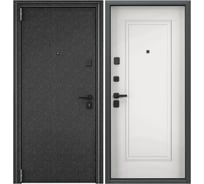 Входная металлическая дверь Torex Super Omega PRO для квартиры 950x2050, левая, черный/белый 2000006215147