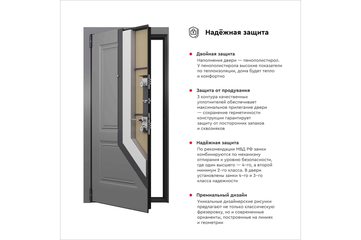 Металлическая входная дверь для квартиры Torex Terminal-D 950x2050 мм ...