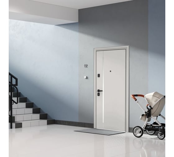 Входная металлическая дверь Torex Super Omega PRO для квартиры 950x2070, правая, белый 2000005867576