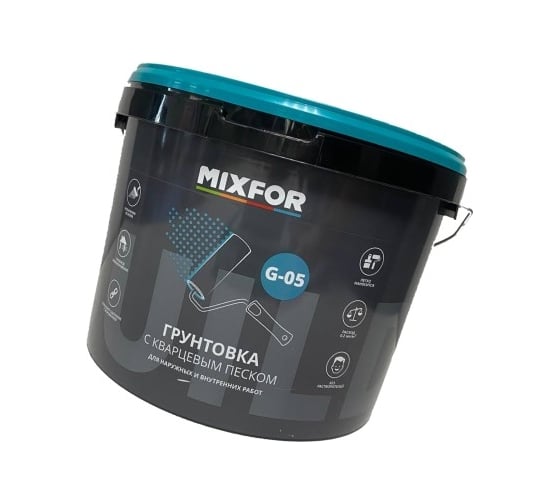 Грунтовка MIXFOR Г-05 14.5 кг 10 л, с кварцевым песком G-05