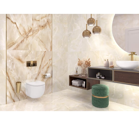 Керамогранит LCM Talisman onyx crema полированный, 600x1200x8 мм, 2 шт. в упаковке 60120TLN01P