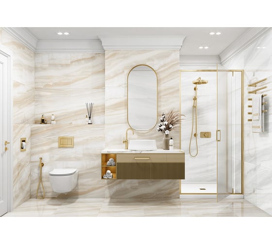 Керамогранит LCM Barcelo crema полированный, 600x1200x8 мм, 2 шт. в упаковке 60120BAL01P