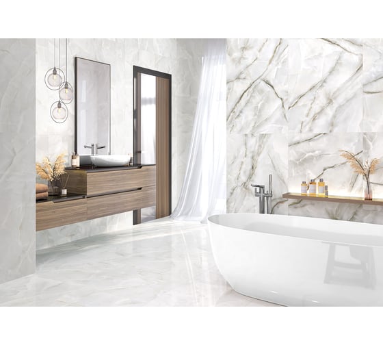 Керамогранит LCM Onyx royal gray полированный, 600x1200x8 мм, 2 шт. в упаковке 60120ORO15P