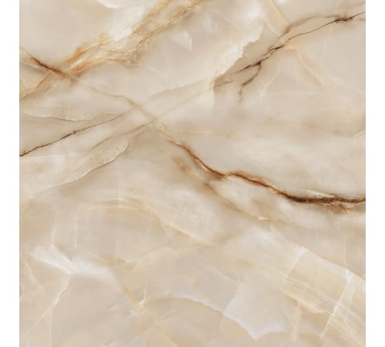 Керамогранит LCM Onyx royal latte полированный, 600x600x8 мм, 4 шт. в упаковке 6060ORO11P