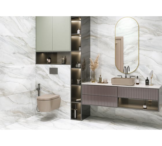 Керамогранит LCM Limestone полированный, 600x1200x8 мм, 2 шт. в упаковке 60120LMS01P