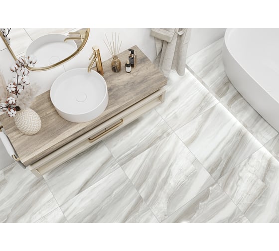 Керамогранит LCM Barcelo gris полированный, 600x600x8 мм, 4 шт. в упаковке 6060BAL15P