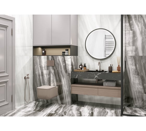 Керамогранит LCM Barcelo white полированный, 600x1200x8 мм, 2 шт. в упаковке 60120BAL00P