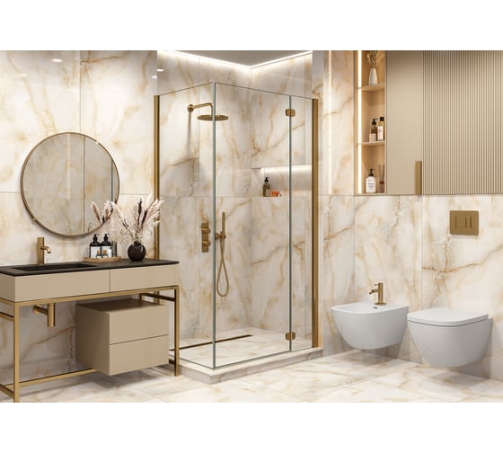 Керамогранит LCM Moonstone gold полированный, 600x1200x8 мм, 2 шт. в упаковке 60120MOS21P