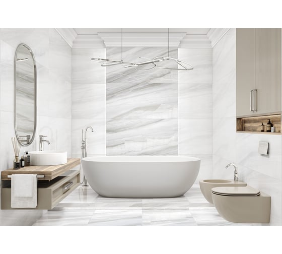 Керамогранит LCM Barcelo gris полированный, 600x1200x8 мм, 2 шт. в упаковке 60120BAL15P