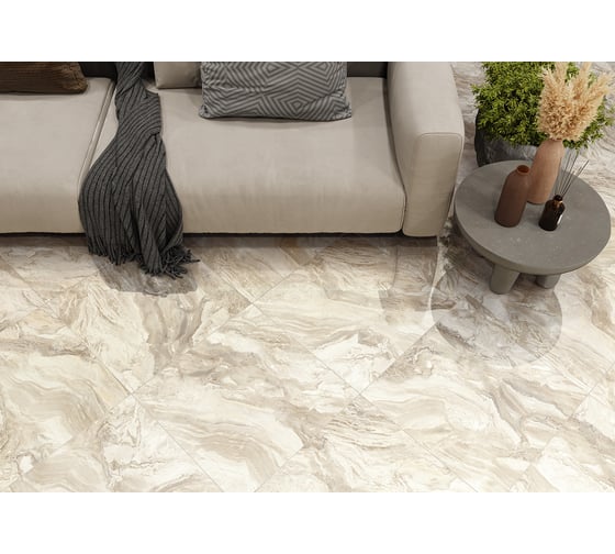 Керамогранит LCM Persia beige полированный, 600x600x8 мм, 4 шт. в упаковке 6060PRS11P