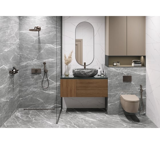 Керамогранит LCM Imperial grey полированный, 600x1200x8 мм, 2 шт. в упаковке 60120IME18P