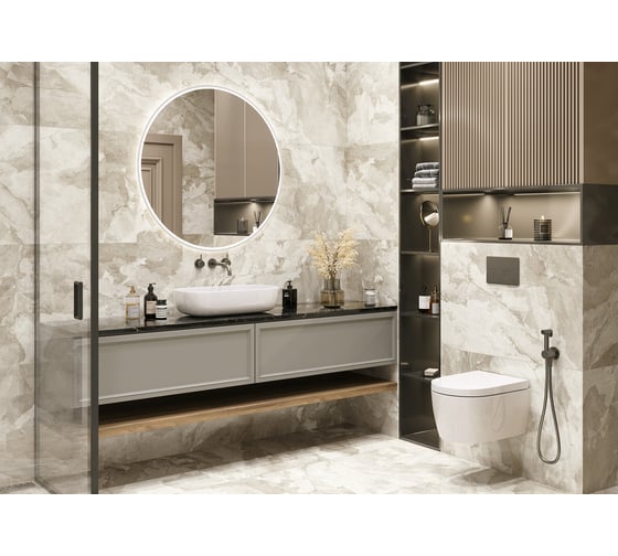 Керамогранит LCM Luxury brown полированный, 600x1200x8 мм, 2 шт. в упаковке 60120LBR11P