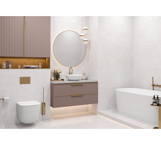 Керамогранит LCM Ice onyx rosy полированный, 600x1200x8 мм, 2 шт. в упаковке 60120ICO02P