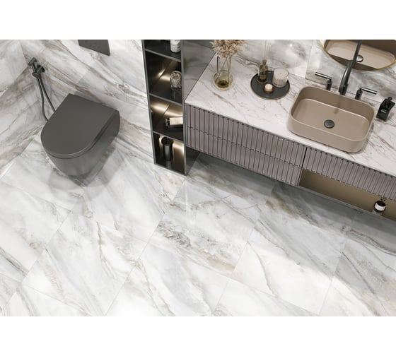 Керамогранит LCM Limestone полированный, 600x600x8 мм, 4 шт. в упаковке 6060LMS01P