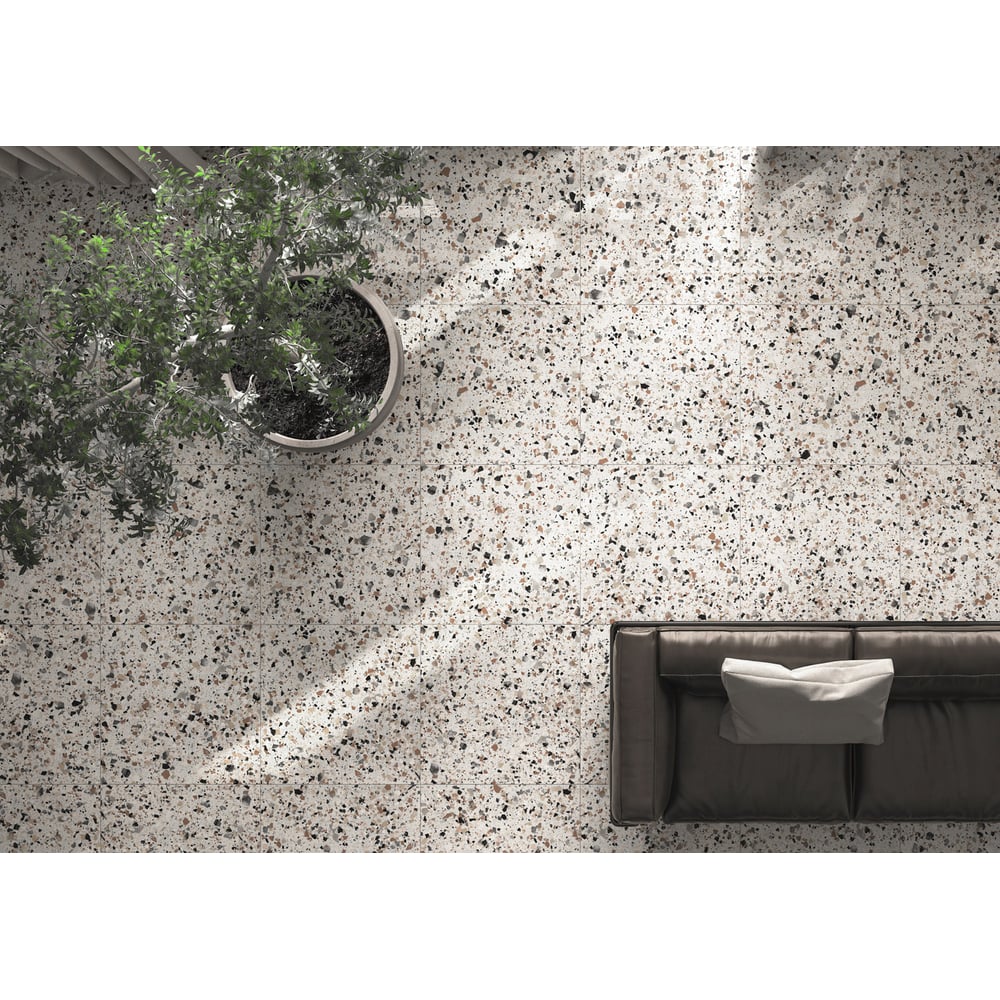 Керамогранит ProGRES evia terrazzo серые матовые уп. 1.44 м2, 4 шт. в ...