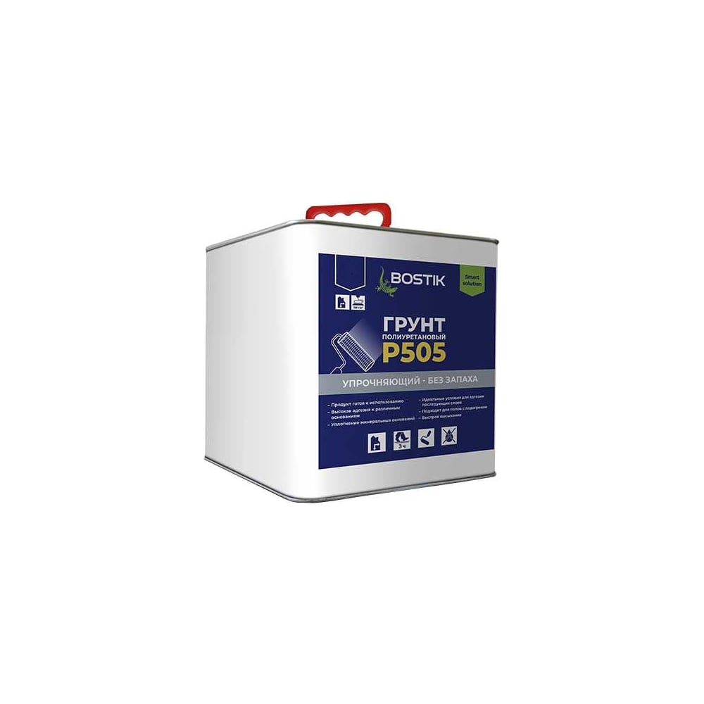 Полиуретановый упрочняющий грунт BOSTIK P505 без запаха, 1 кг 50015819 ...