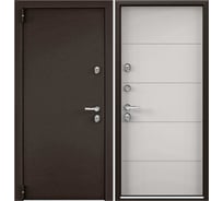 Входная металлическая дверь для загородного дома Torex Snegir Pro 950x2050 мм, левая, коричневый/белый T2000005759161