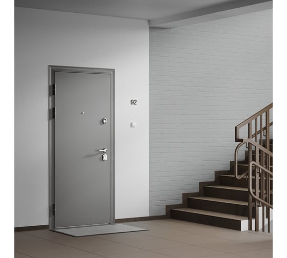 Металлическая входная дверь для квартиры Torex Ultimatum 950x2100 мм, левая, серый/белый 2000005119347