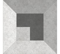 Керамогранит ProGRES Megapolis betton grey deco серые, 1.215 кв. м, 6 шт. в упаковке 737496