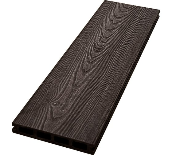 Террасная доска Экодекинг Комфорт 3D 4 м. цвет Венге уп. 3 шт. 4687204102554