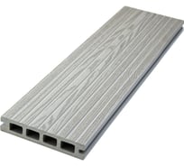 Террасная доска Экодекинг Практик 4 м, цвет серый, уп. 3 шт. 4687204103025